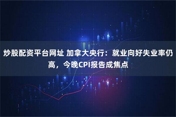 炒股配资平台网址 加拿大央行：就业向好失业率仍高，今晚CPI报告成焦点